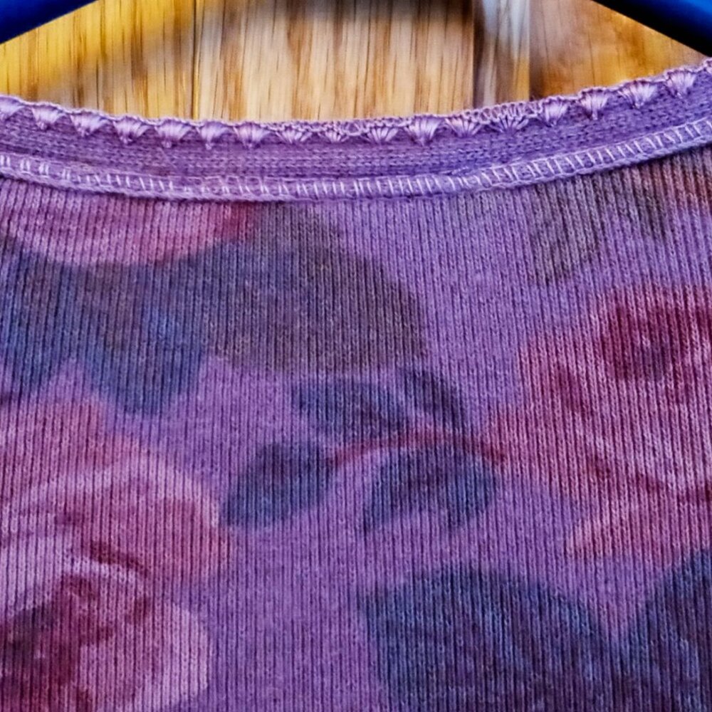 MODA INT'L Vintage Victoria's Secret 90s Plum Floral Empire Waist Tunic Dress - Picture 6 of 14